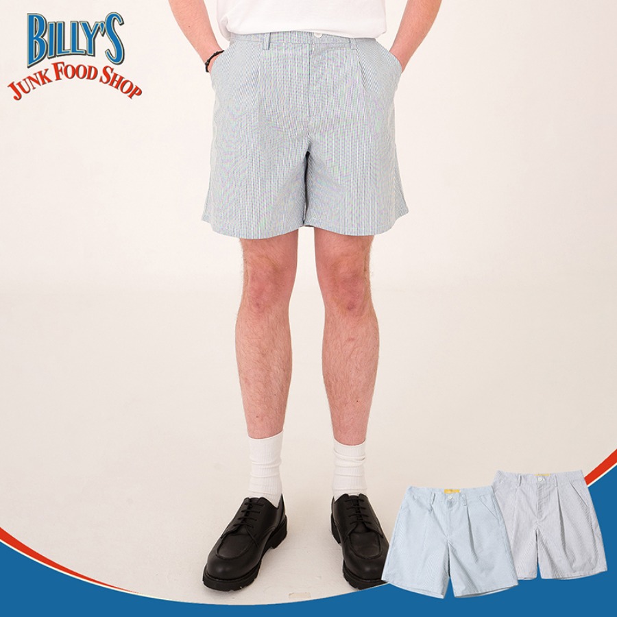 Billy&#039;s Oversized Stripe Shorts(GREEN)