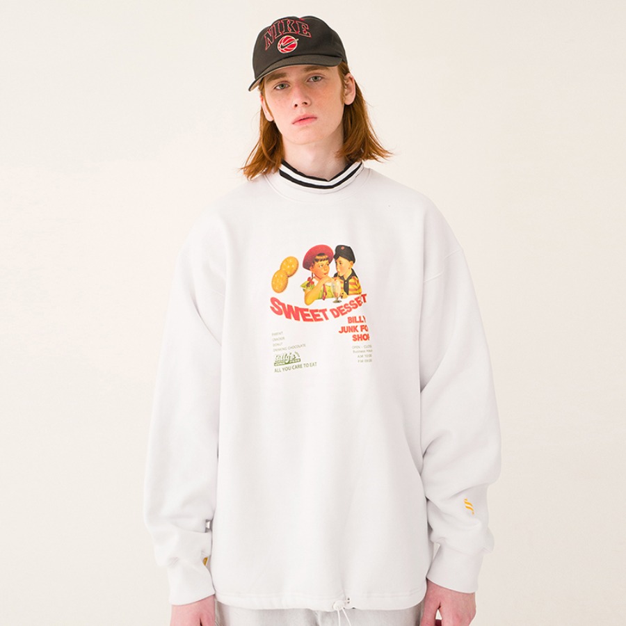 Billy&#039;s Cracker Sweatshirt(COTTON WHITE)