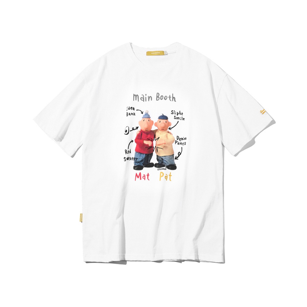 [Pat&amp;Mat] QnA T-shirt(WHITE)